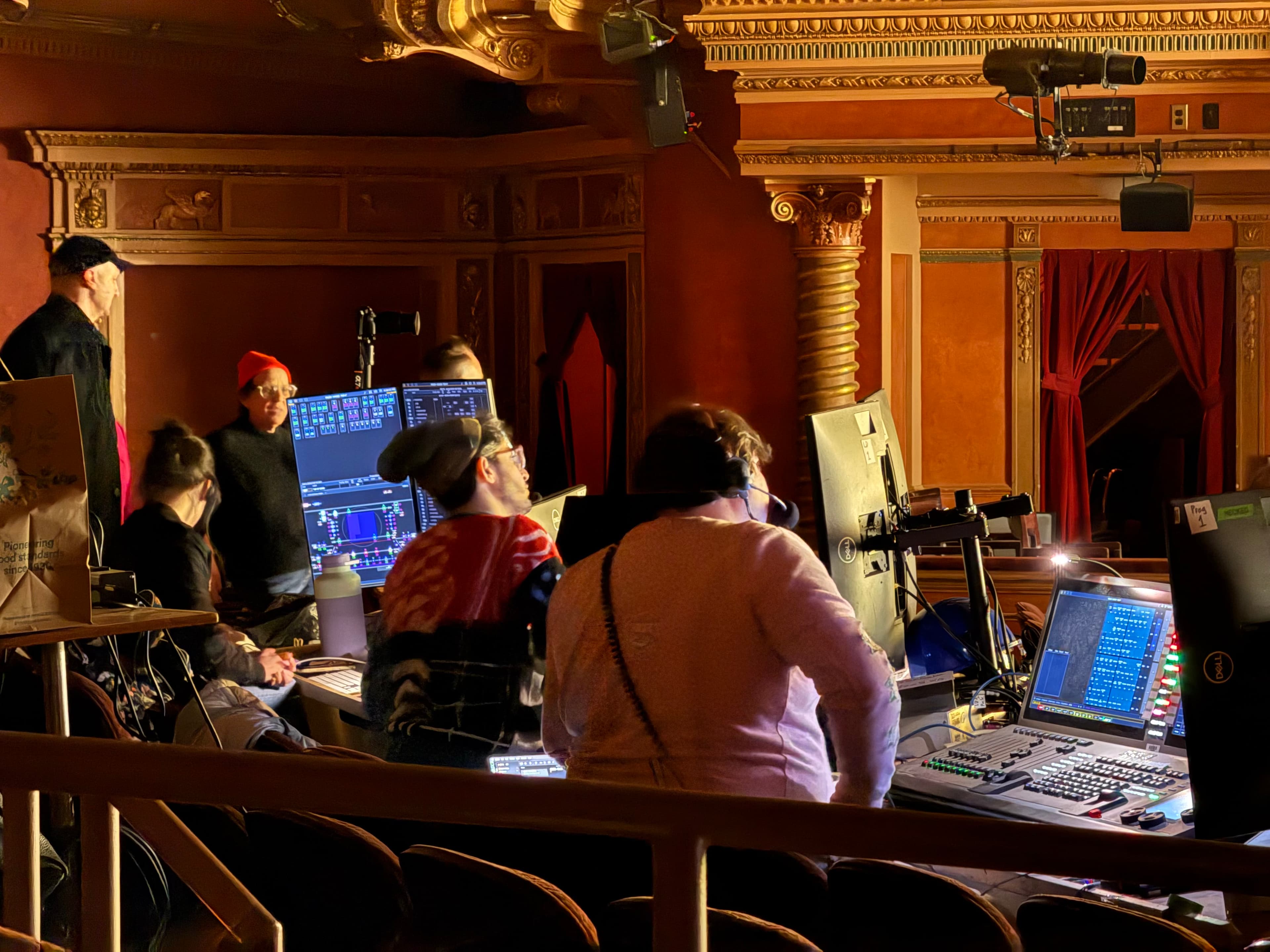 Harrison Freni at the lighting console